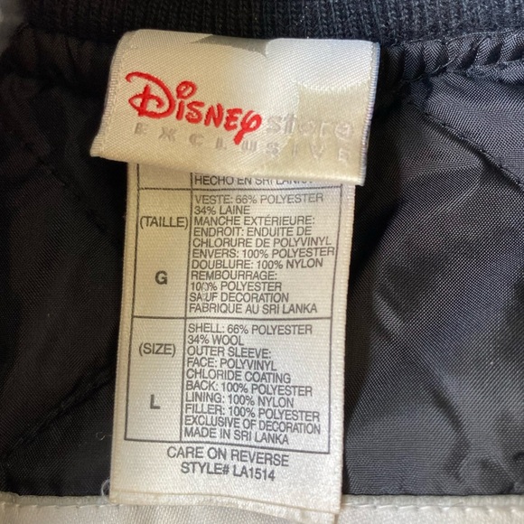 Disney | Vintage Mickey Mouse Wool Blend Letterman Bomber Jacket - Picture 11 of 12